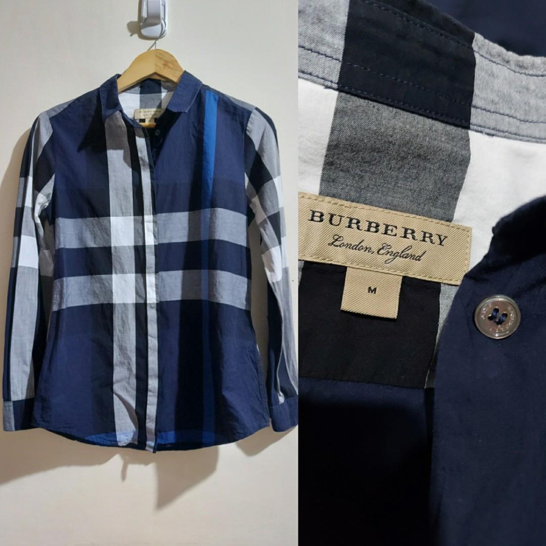 Burberry London Long Sleeve Shirt, Luxury, Apparel on Carousell