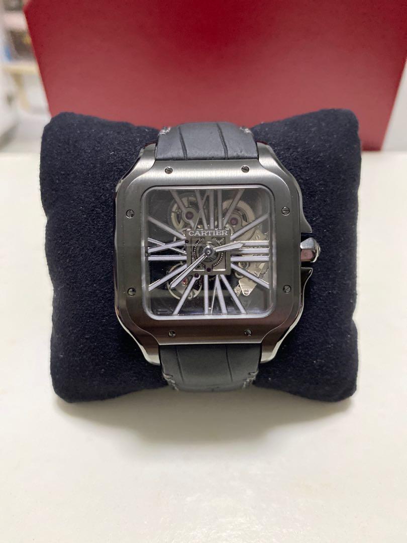 Cartier santos deals skeleton adlc noctambule