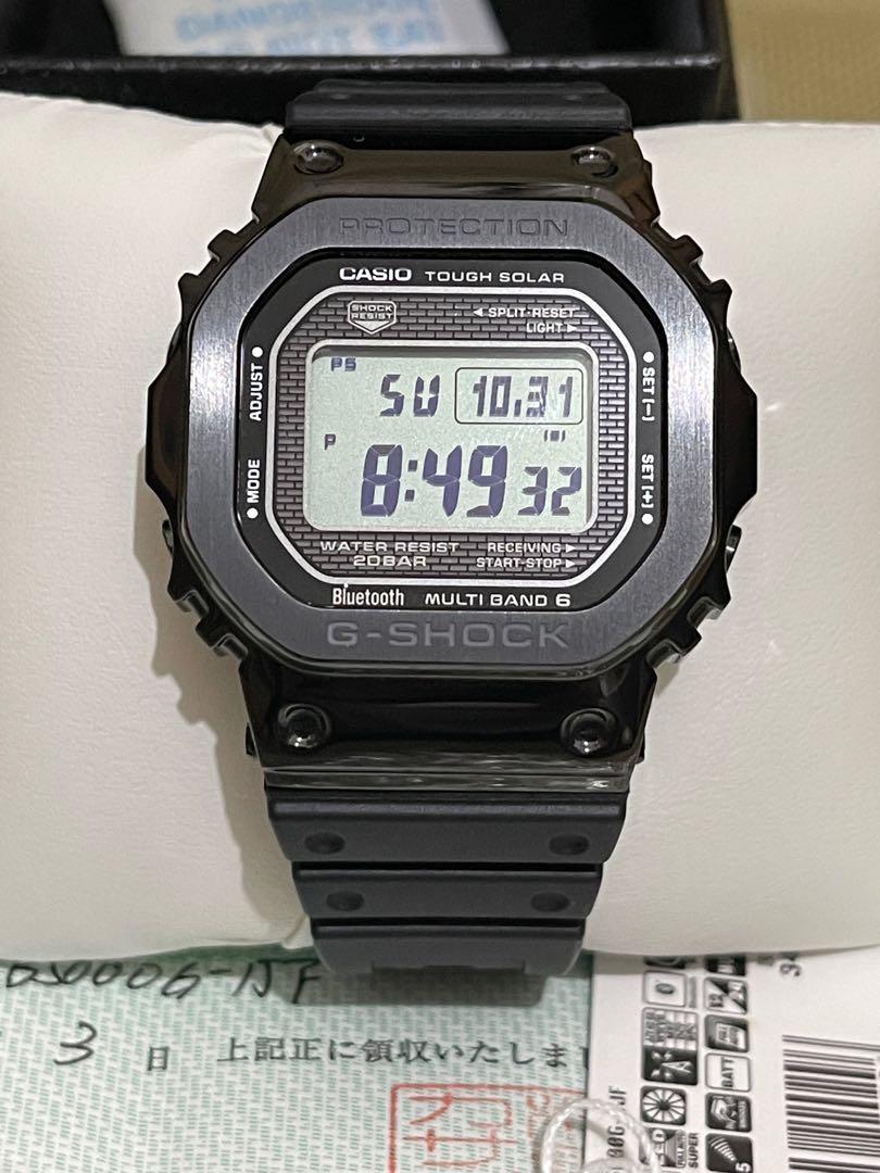 Casio G-SHOCK GMW-B5000G-1JF 藍芽手錶, 名牌, 手錶- Carousell
