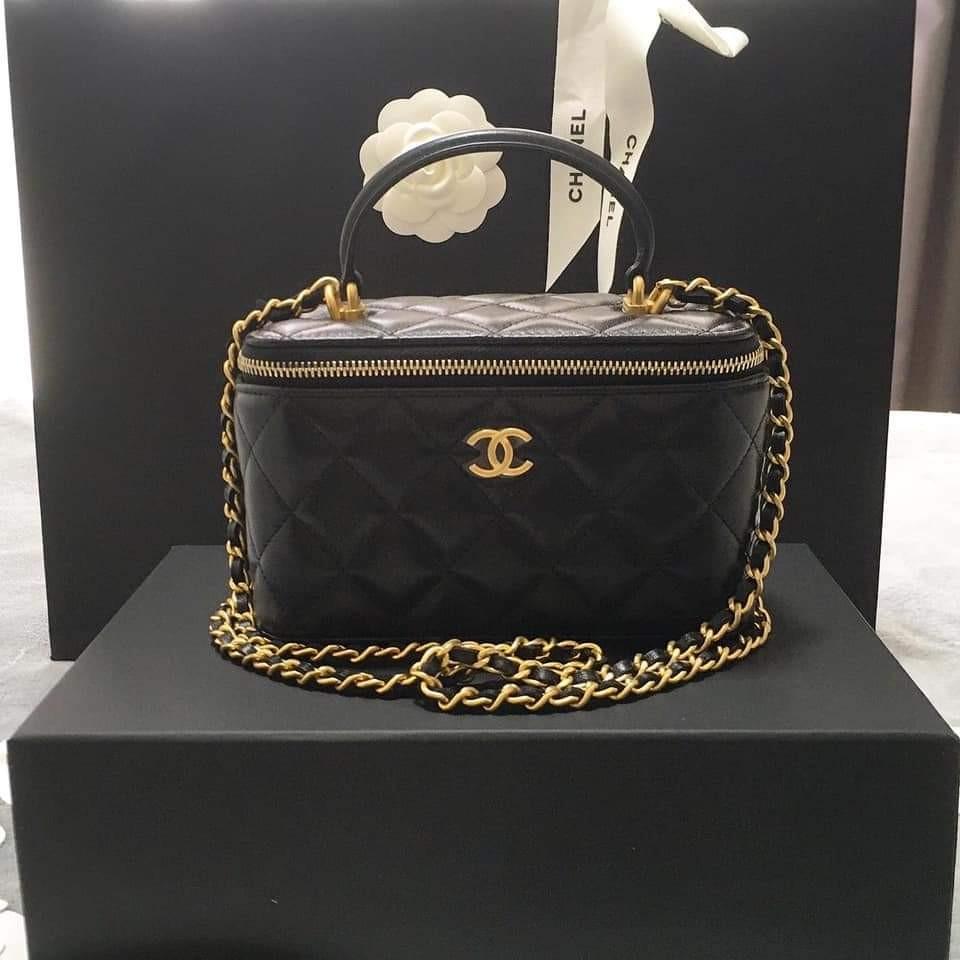 Chanel vanity case, Luxury, Bags & Wallets on Carousell