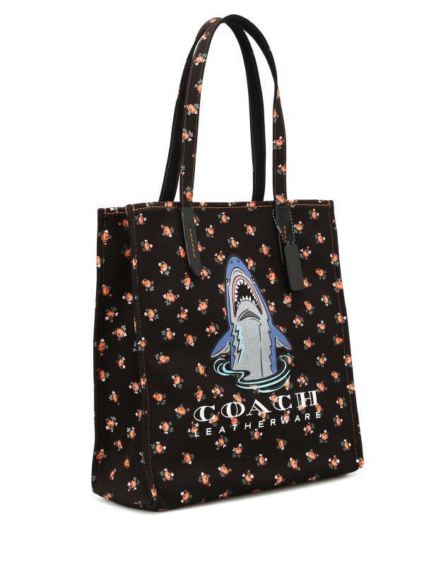COACH Sharky Floral Tote Bag Women s Fashion Bags Wallets