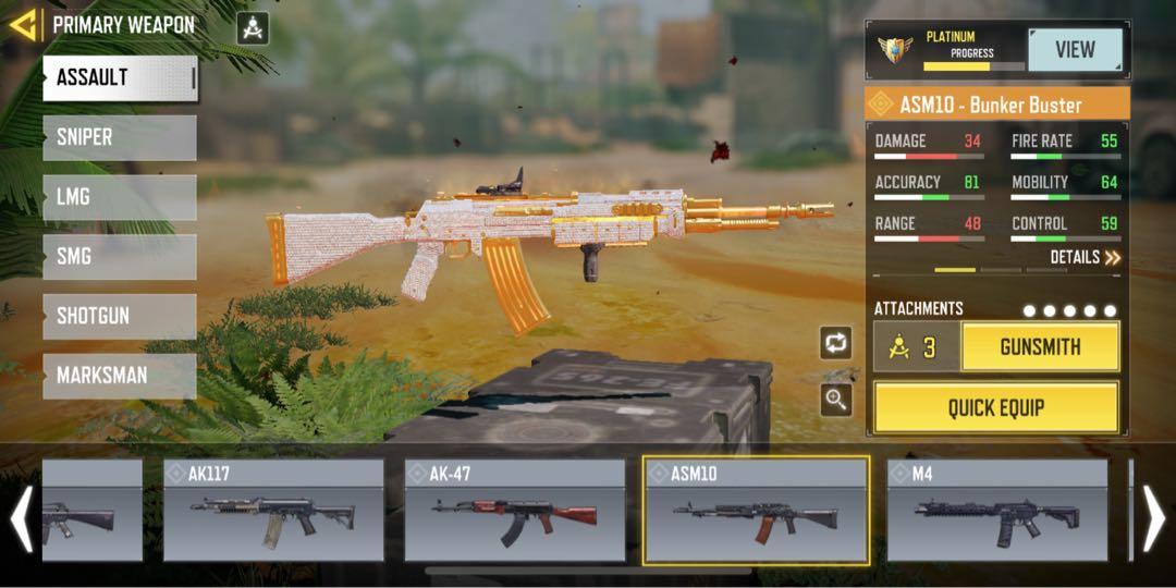 Codm (Category: Others) located in Singapore. Submitted by broskiis (Listing ID 1122853456, Image 3). Description: Looking for trades or u can just buy Mythic - Holger 26 Legend - Asm Bunk Buster Legend - Fennec Venom Coil Damascus unlocked Legendary 6 Times BR - Legendary 1 Time.
