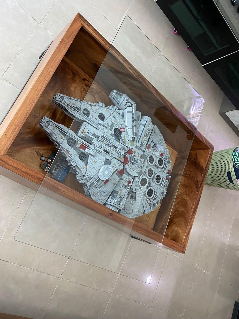 lego millennium falcon coffee table
