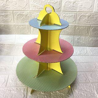 Colored Cupcake Stand