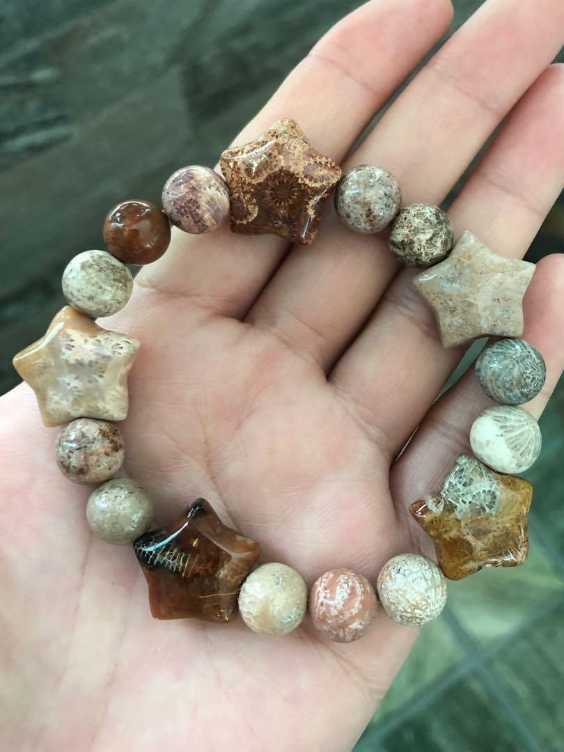 SALE price Coral Jade Bracelet