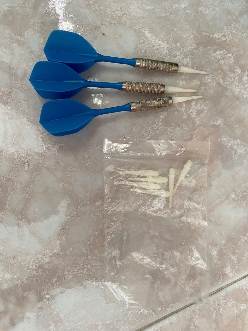 Decathlon soft tip dartboard with darts included, Hobbies & Toys, Toys