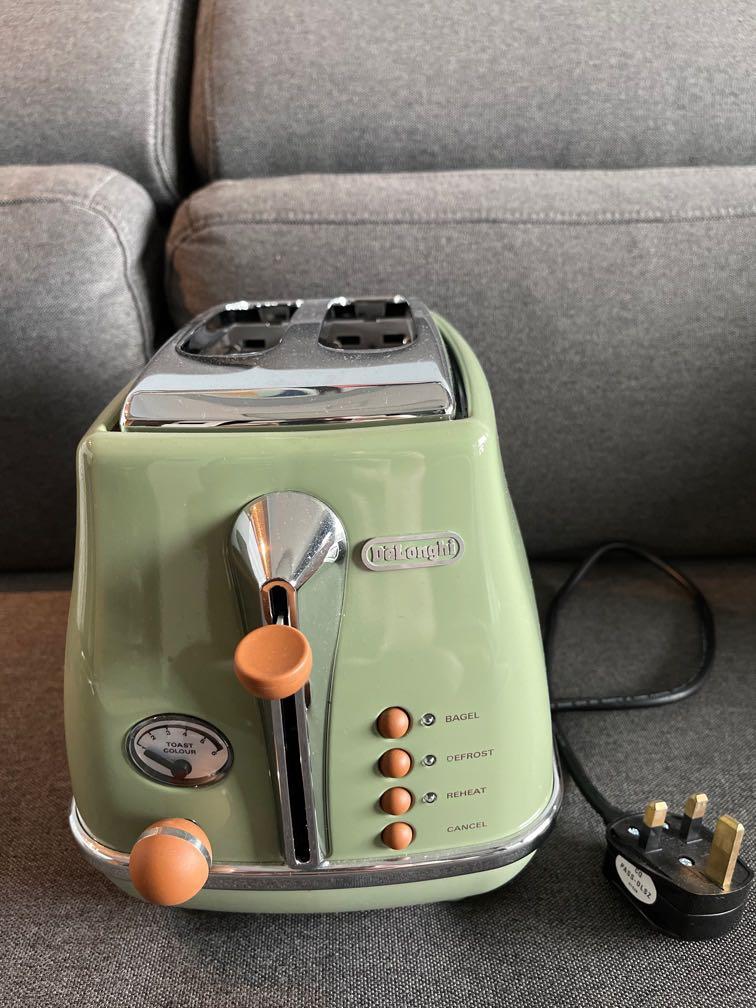 koppeling Realistisch leiderschap DeLonghi Icona Vintage Toaster (Green), TV & Home Appliances, Kitchen  Appliances, Ovens & Toasters on Carousell