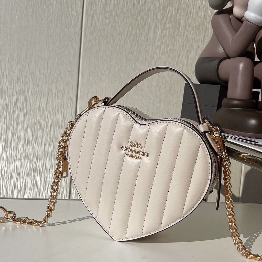 Coach Quilted Leather Heart Bag