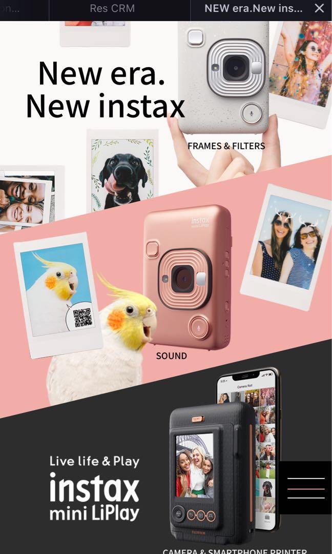 NEW era.New instax instax mini LiPlay