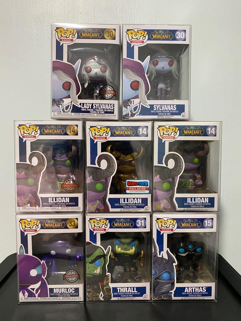 Spis aftensmad Countryside Sympatisere Funko POP World of Warcraft - Illidan Thrall Arthas Sylvanas Deathwing,  Hobbies & Toys, Toys & Games on Carousell