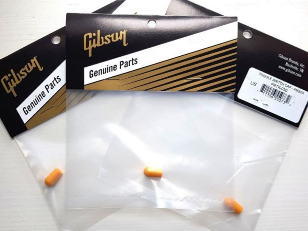 Gibson Toggle Switch Cap Tip , Vintage Amber PRTK030, Hobbies & Toys