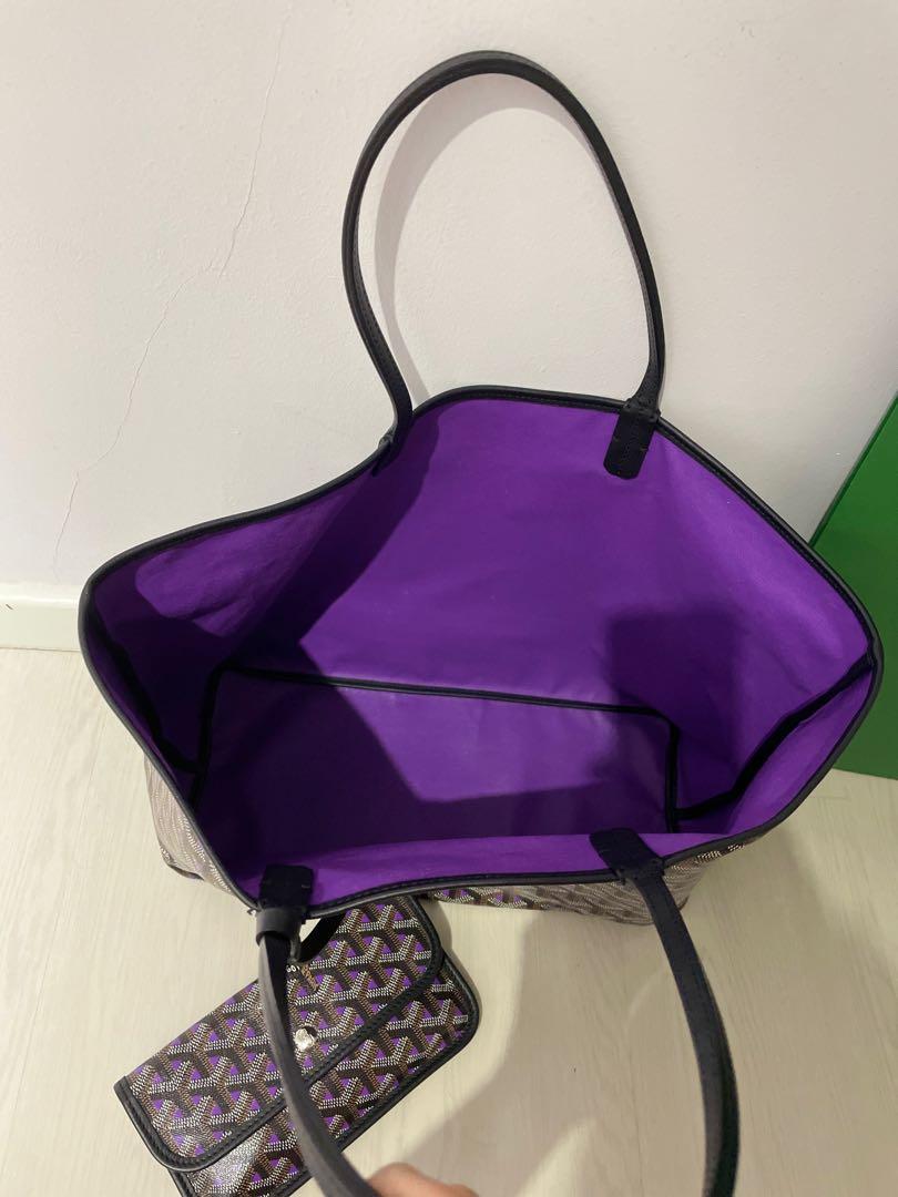 The Purple & Opaline Saint-Louis Claire-Voie tote bag / Le Saint-Louis  Claire-Voie violet et opaline