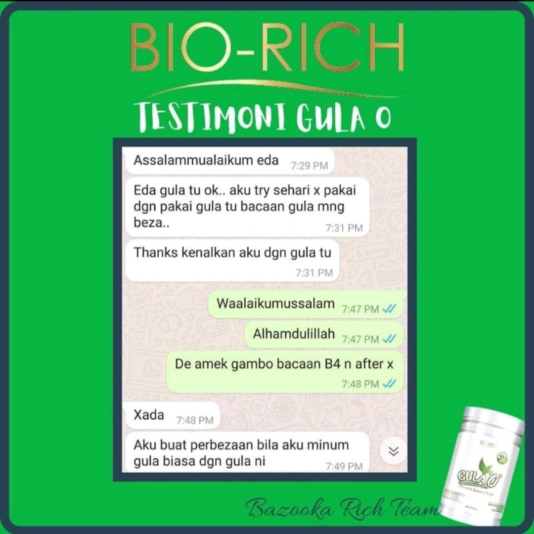 Gula O Mini By Biorich Health Nutrition Health Supplements Sports Fitness Nutrition On Carousell