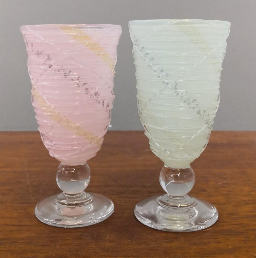 Hand Blown Crystal Footed Glass 2 Kitchen Appliances On Carousell