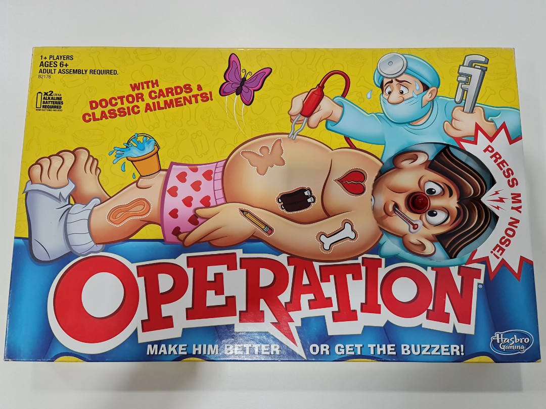 Hasbro Operation Board Game, Hobbies & Toys, Toys & Games on Carousell