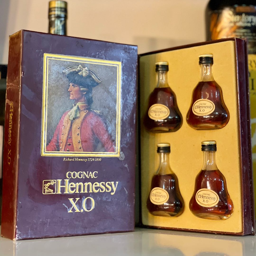 Hennessy XO Miniature mini gift set with box 50ml x 4, Food