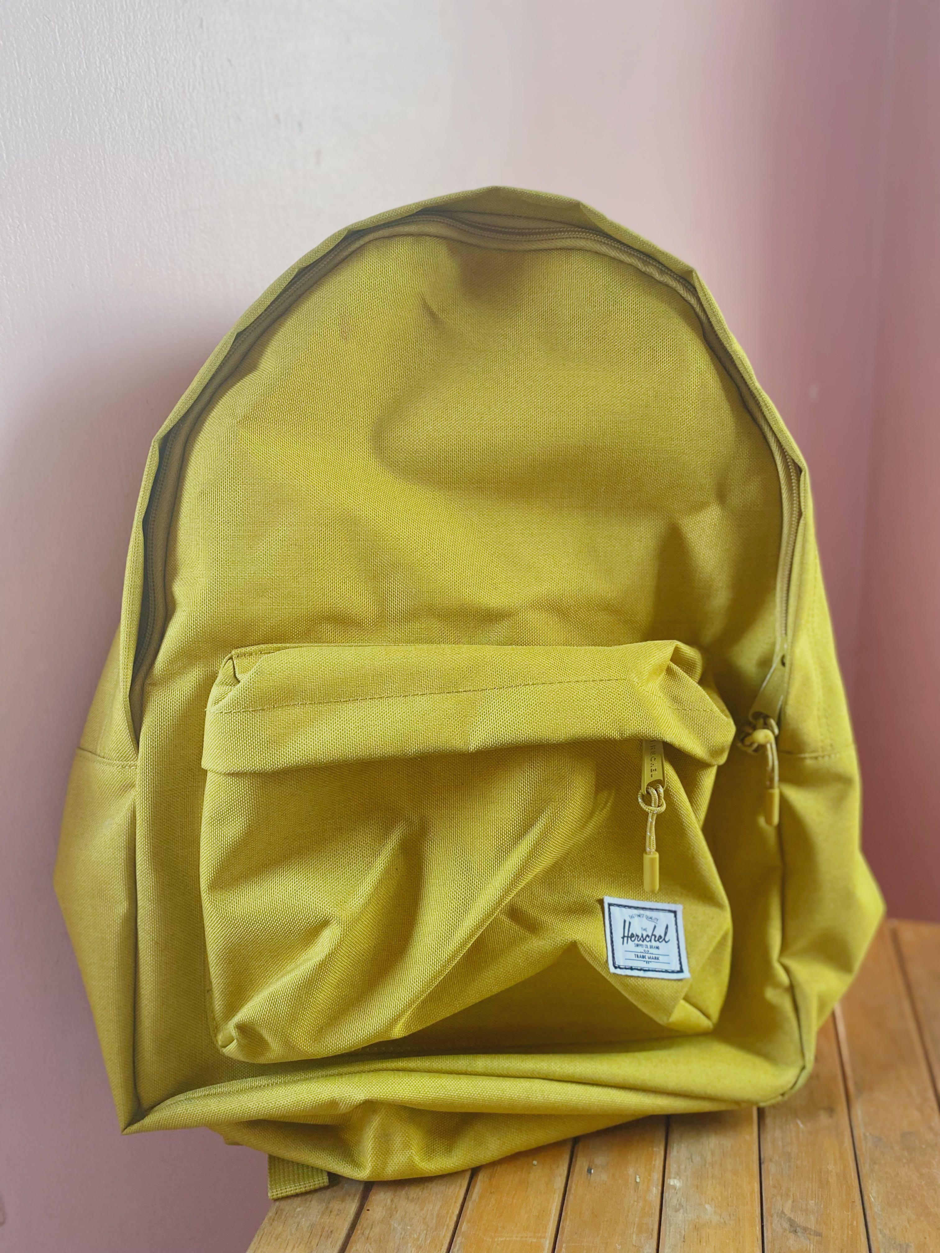 herschel yellow mini backpack