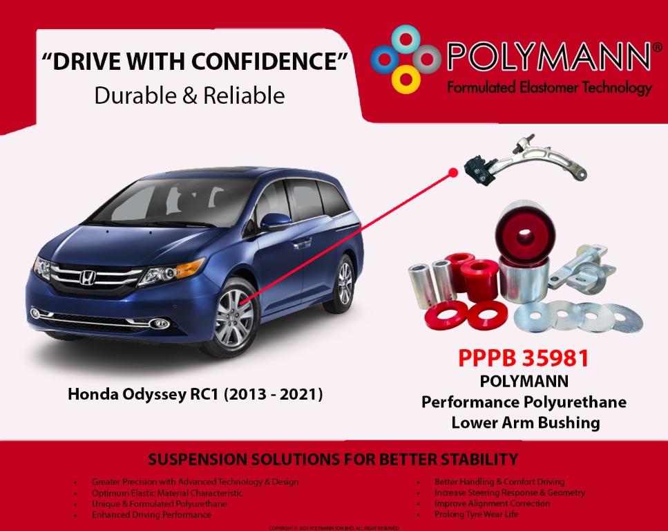 Honda Odyssey RB3/ RCA Lower Arm PU Bush, Car Accessories, Accessories ...