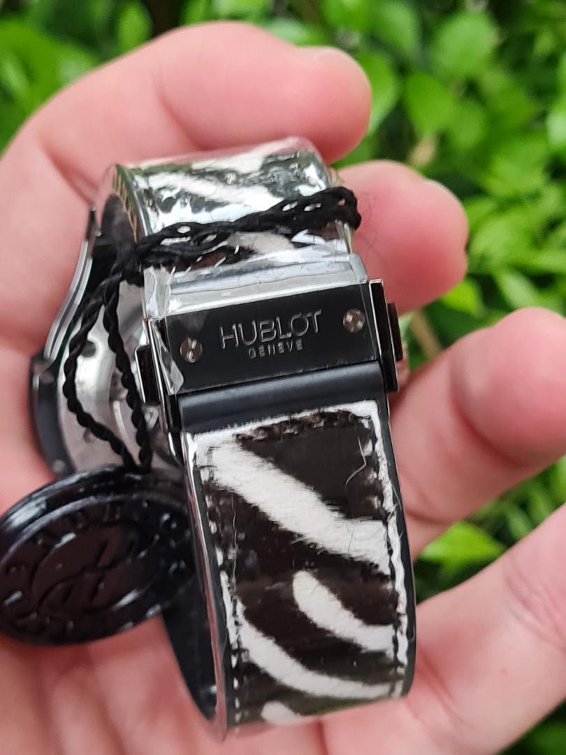 Hublot Big Bang Zebra Diamond Dial Ceramic Chronograph Limited
