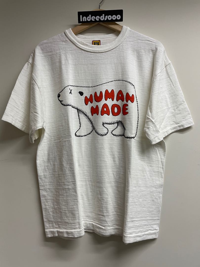 Human Made x KAWS T-shirt Tee 北極熊Polar Bear, 男裝, 上身及套裝