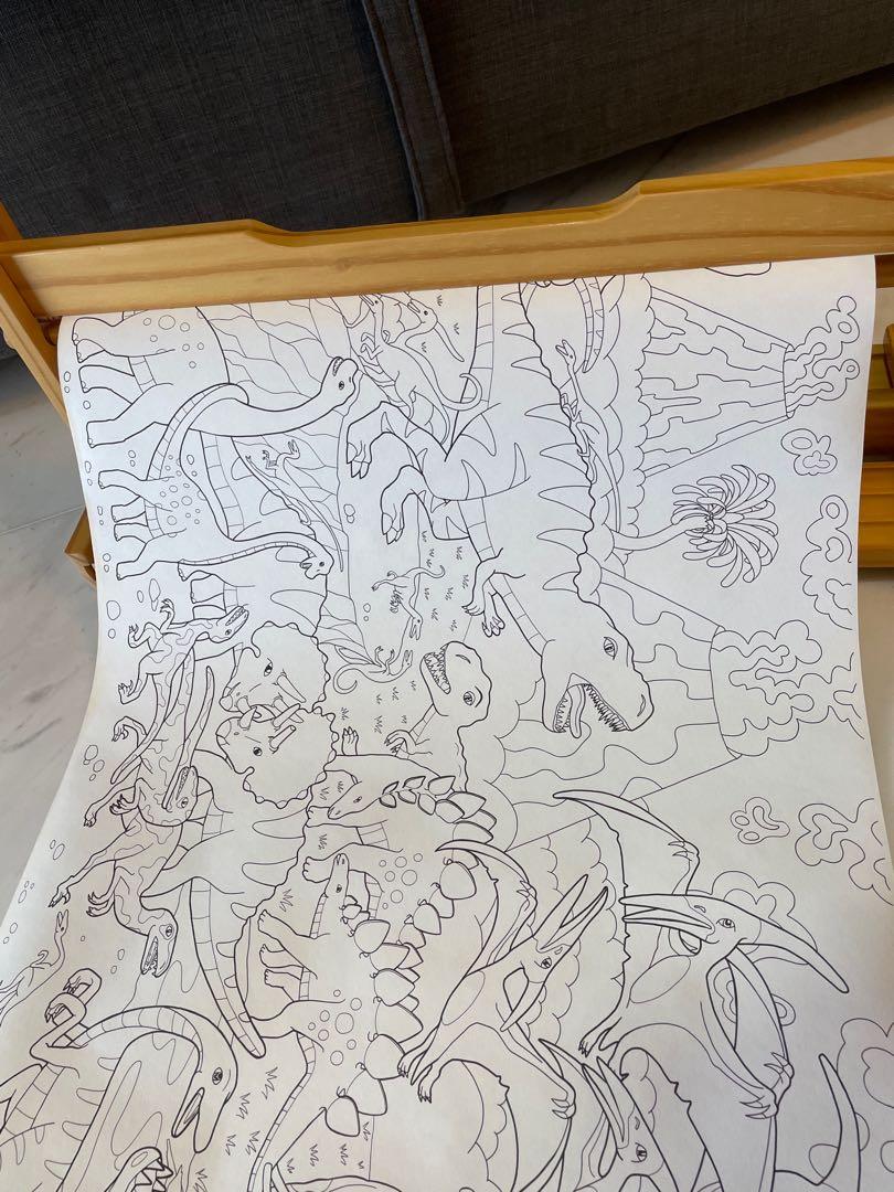 Ikea Colouring Paper Holder with Colouring Paper Roll, Hobbies & Toys ...