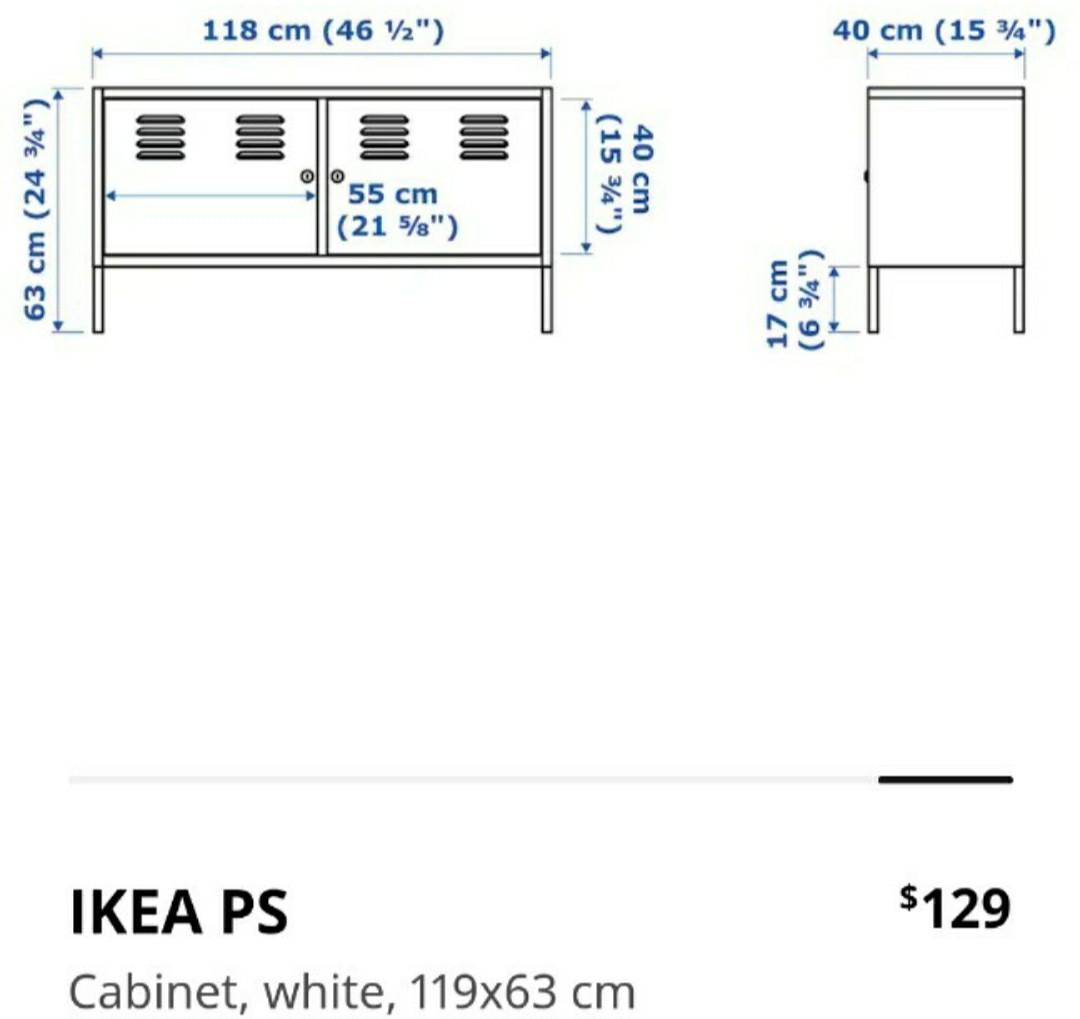 Ikea PS red, Furniture & Home Living, Furniture, TV Consoles on Carousell