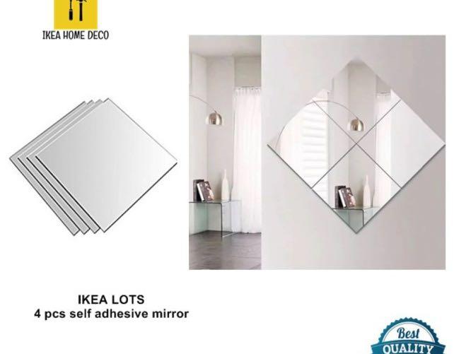 Stickable Mirrors IKEA self adhesive mirror, Furniture & Home Living, Home Decor, Mirrors ...