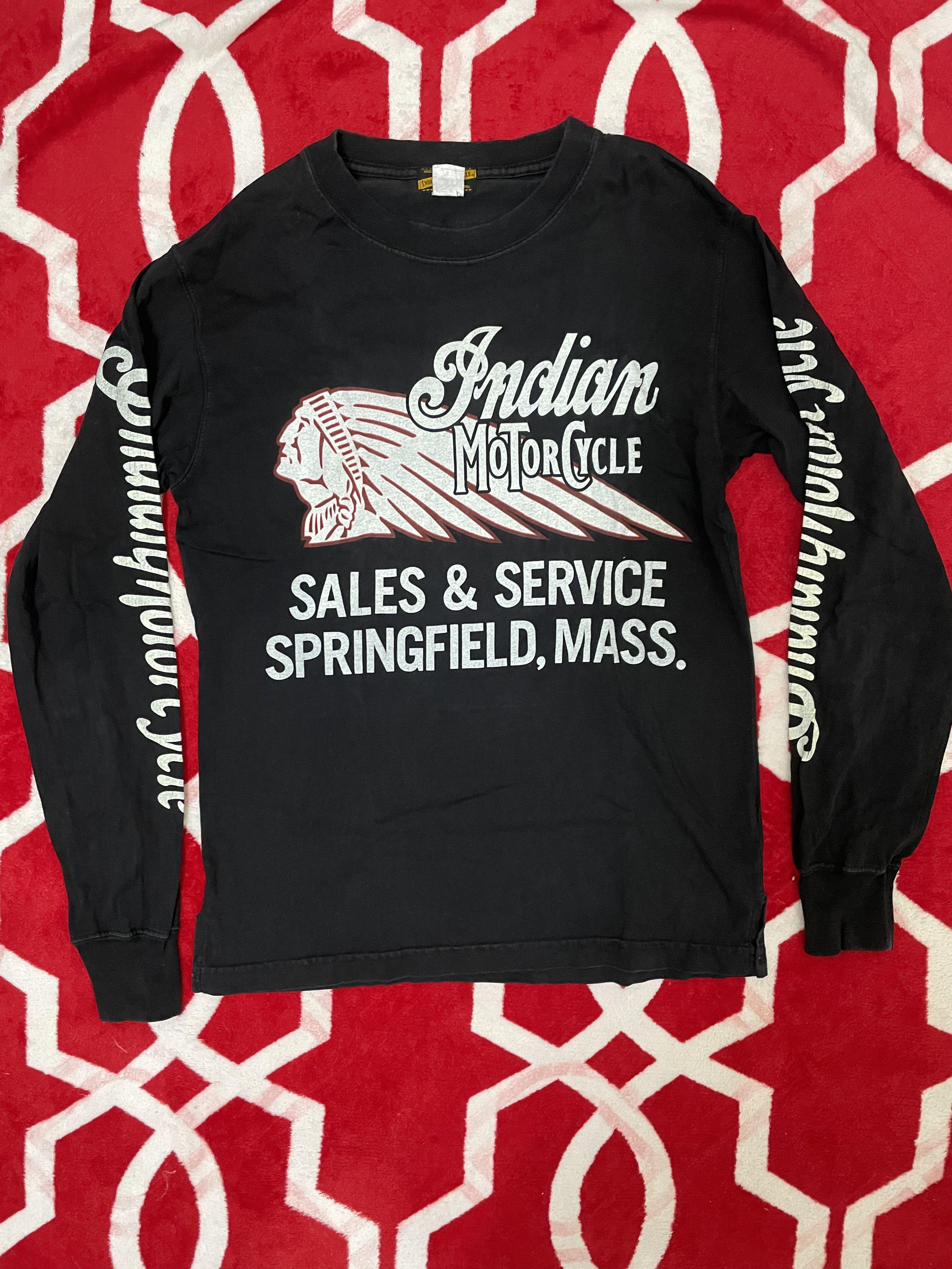 Indian motorcycle long sleeve Men s Fashion Tops Sets Formal