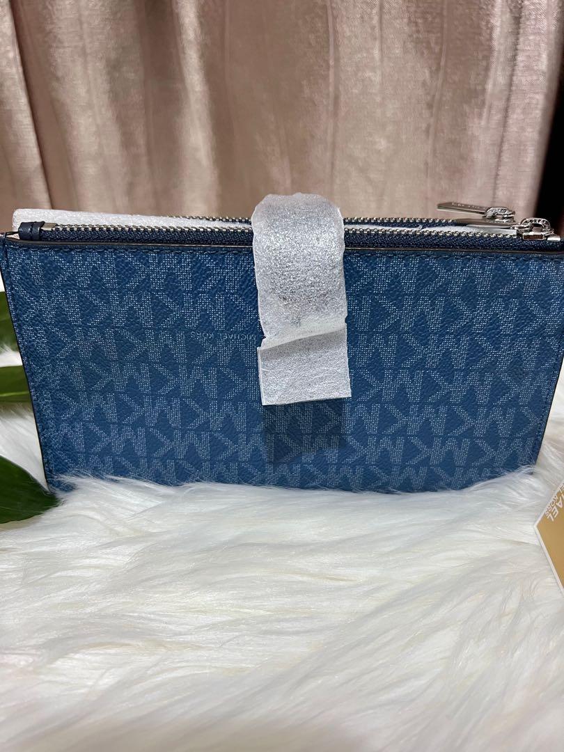 White and gold michael kors wallet 2025