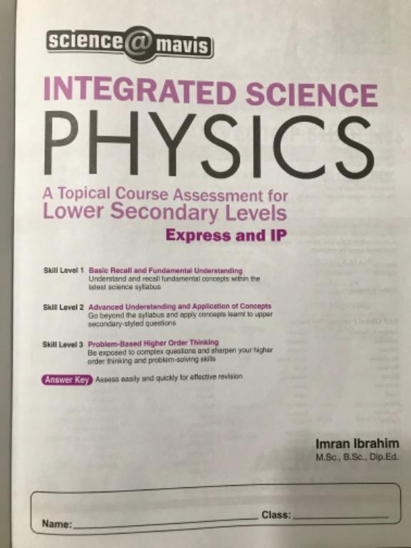 Integrated Science Assessment Book- Lower Secondary, Hobbies & Toys ...