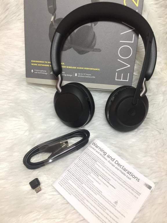 Jabra Evolve2 65 link380a usb-c stereo black (Category: Headphones & Headsets) located in Pasig City. Submitted by elevenitsolutions (Listing ID 1116355421, Image 1). Description: Brand new! Now on hand Jabra evolve2 65 Link380a USB-c avail as of may 30.