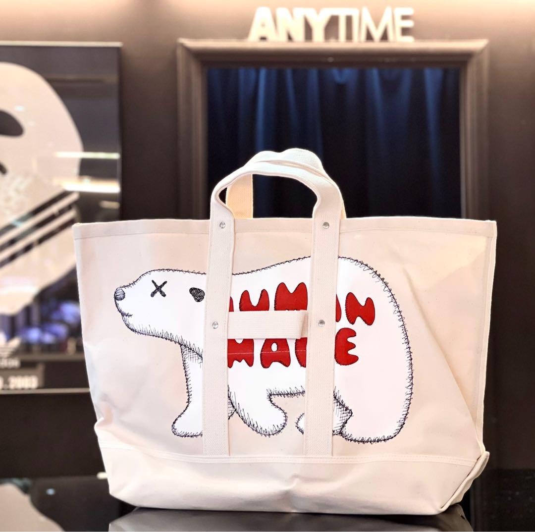 Kaws x Human Made Tote Bag, 名牌, 手袋及銀包- Carousell