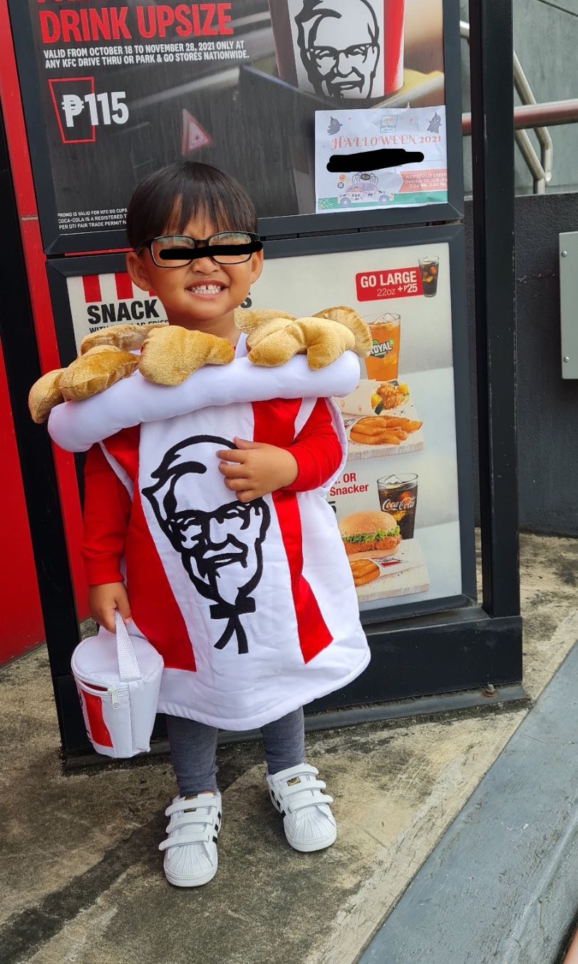 KFC costume, Babies & Kids, Babies & Kids Fashion on Carousell