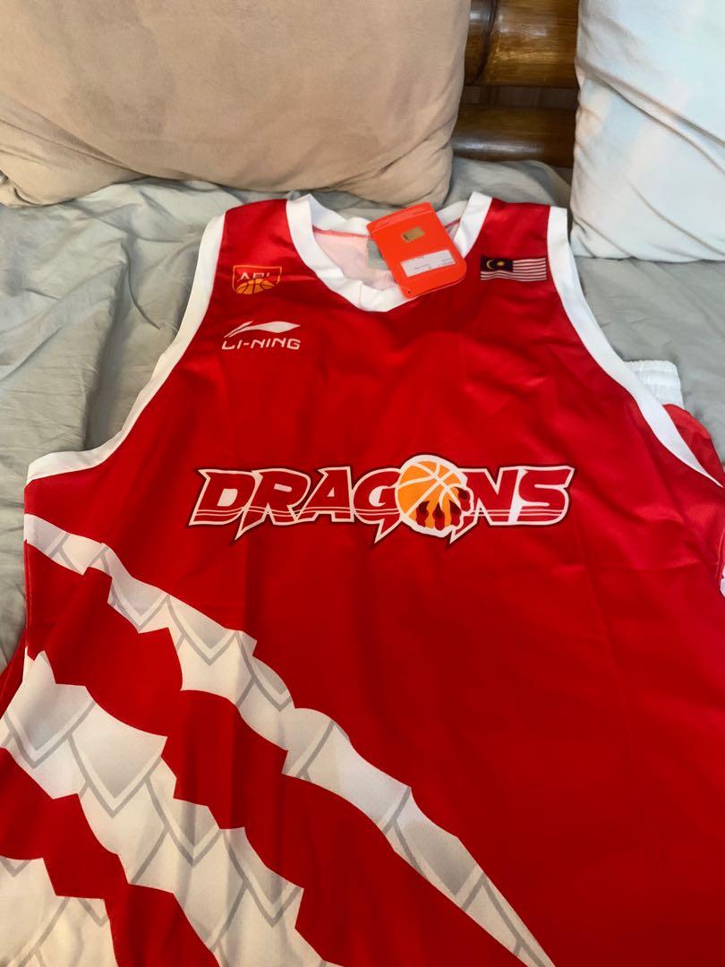 LiNing Westsports Malaysia Dragons Red Jersey Set XL size, Men's