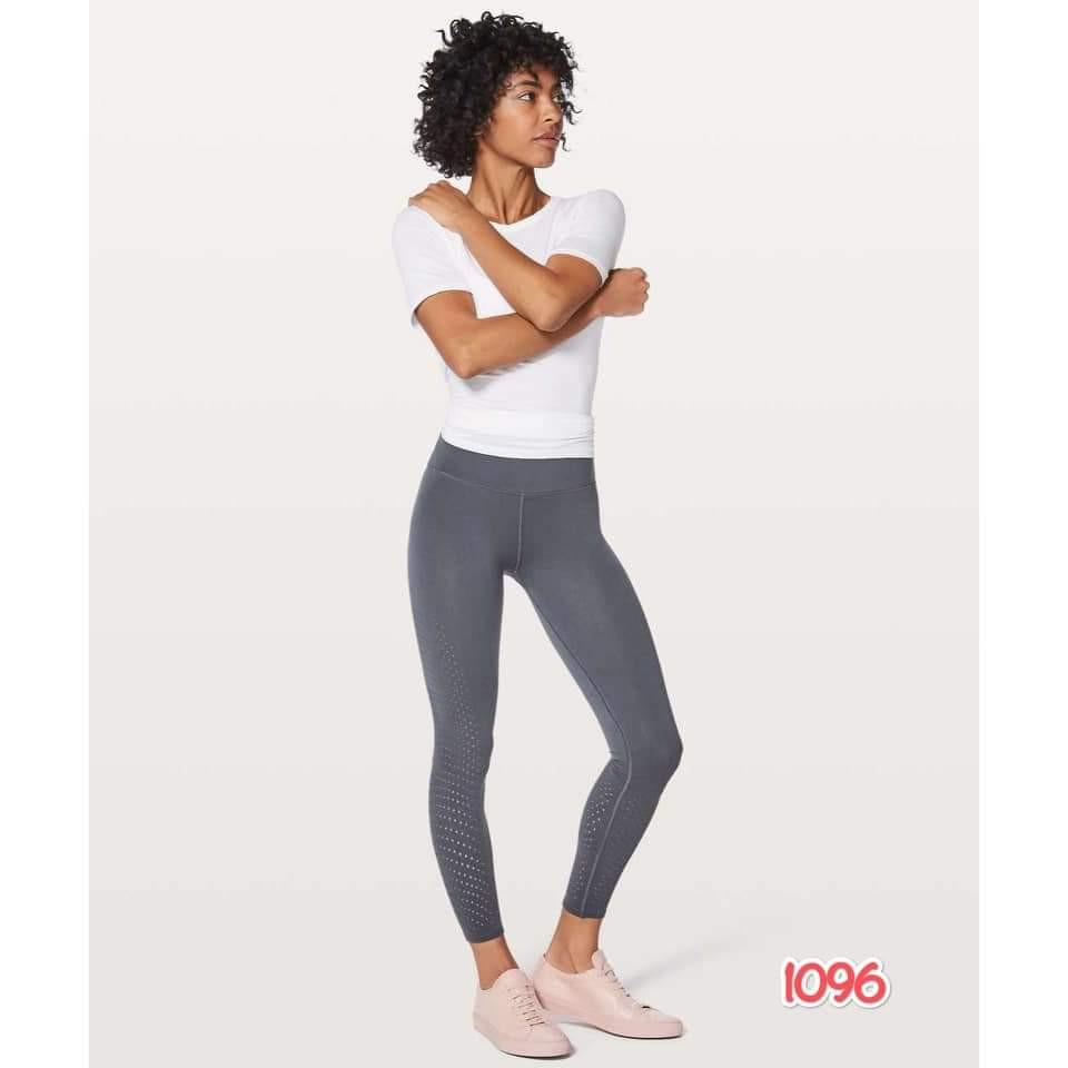 LULULEMON REVEAL 7/8 TIGHT BLUE TIED 