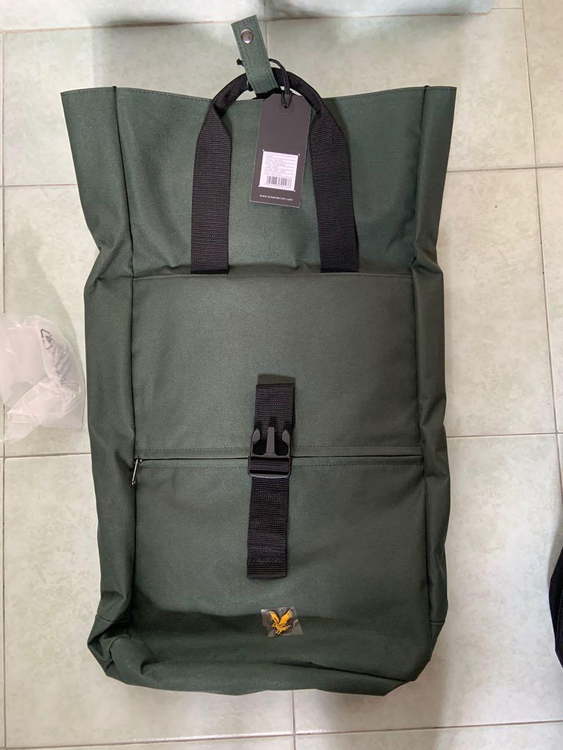 Lyle & Scott Roll Top Backpack, Men's Fashion, Bags, Backpacks on Carousell