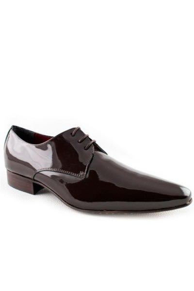 Maroon patent clearance leather shoes