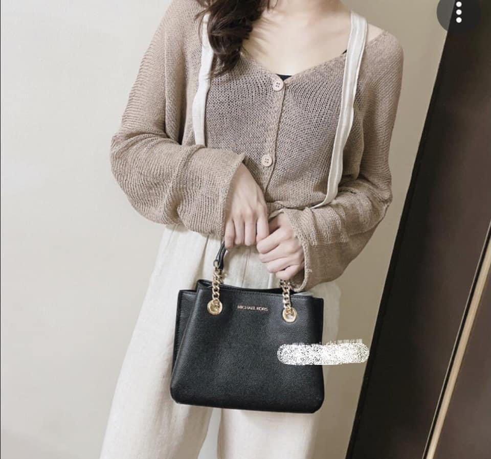 Michael Kors 素面皮革肩 斜兩用包 經典小黛妃包 3600 名牌精品 精品包包在旋轉拍賣