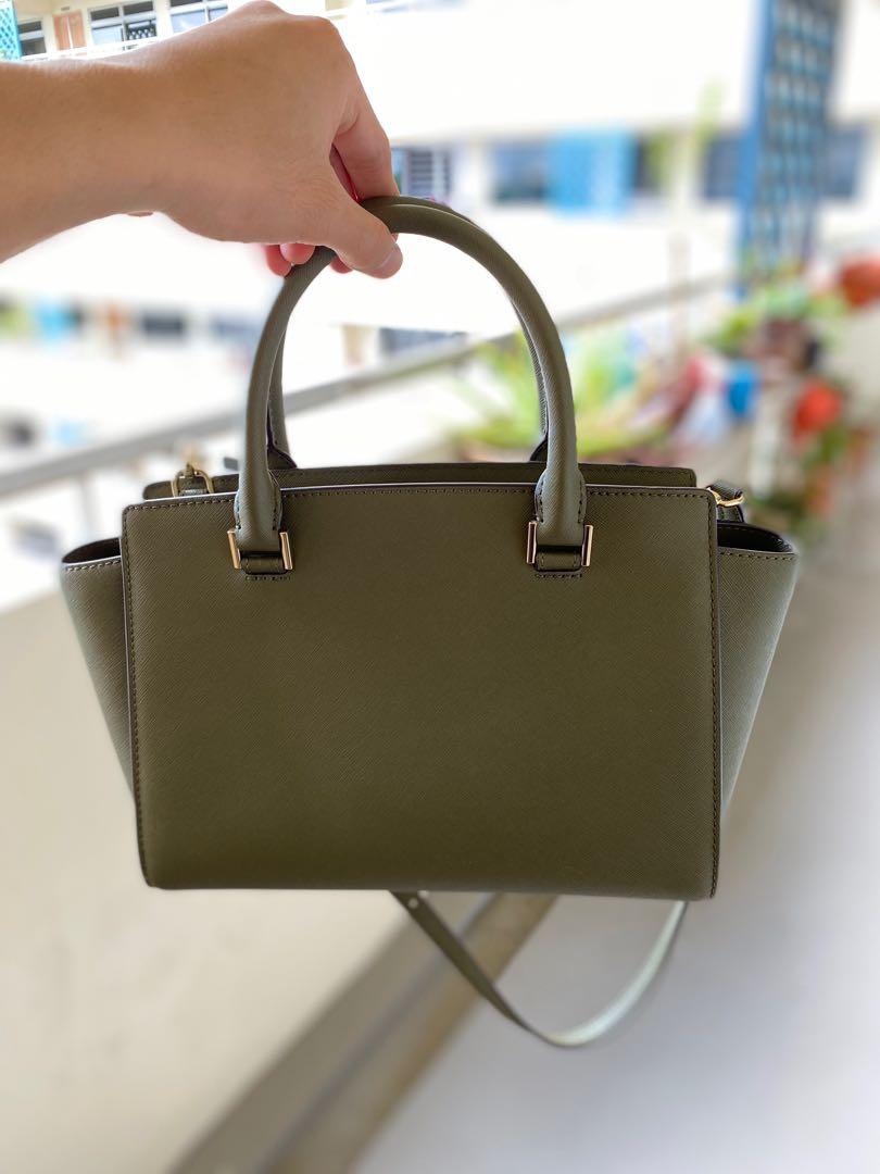 Michael kors purse olive green hot sale