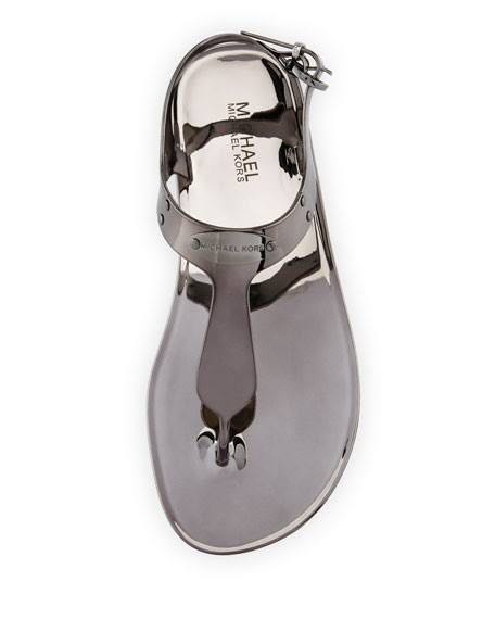 Mk plate jelly sandals discount