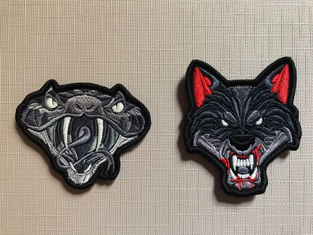 Morale Patches (Category: Vintage Collectibles) located in Singapore. Submitted by dc_louis (Listing ID 1122913708, Image 1). Description: Selling my patch collection to fund my new hobby. Price indicated is for 1 piece. -King Ular -Bloodthirsty Lupus.