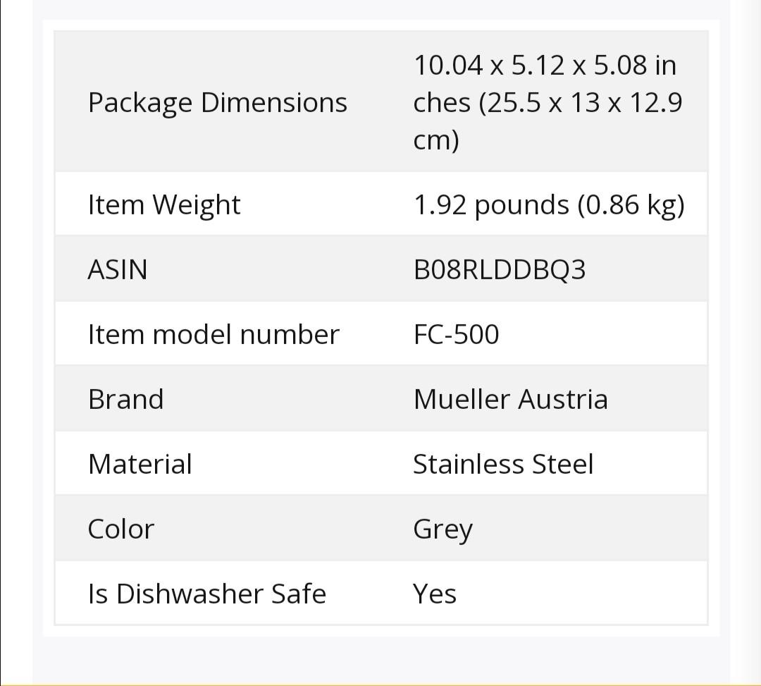 Mueller Austria Electric 110V Heavy Duty Food Chopper Ultra Chop Model