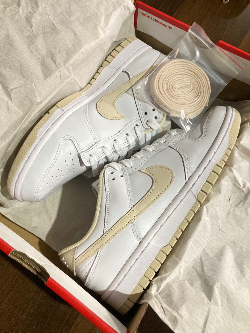 dunk low pearl white