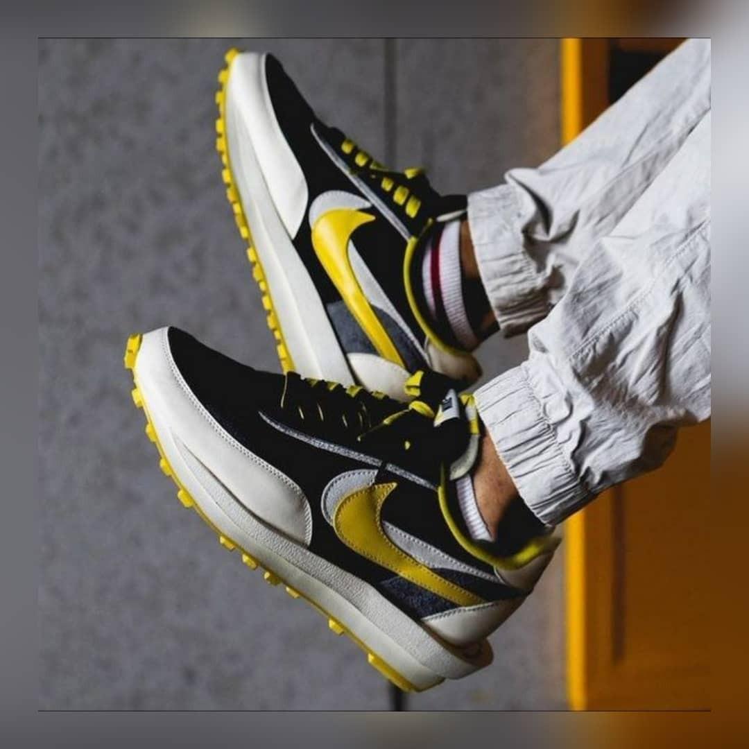 NIKE LD WAFFLE SACAI UNDERCOVER BLACK BRIGHT CITRON Men s Fashion