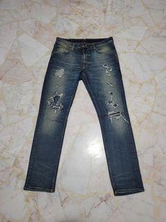 Nudies Jeans Lean Dean Dry (Slim Fit), Men's Fashion, Bottoms, Jeans on Carousell