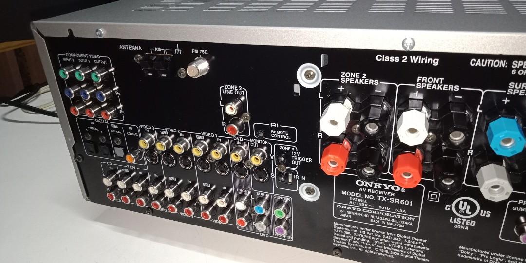 Onkyo TXSR601 7.1 Av Receiver, Audio, Soundbars, Speakers & Amplifiers