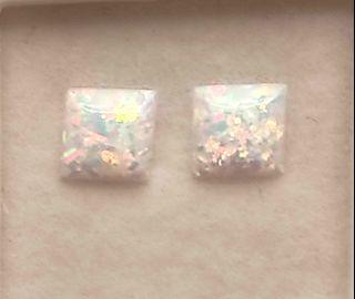 Opal. 6mm. Square Lab Created.