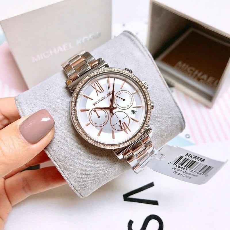 Original 100% Michael Kors Watch Women Mk6558, Fesyen Wanita, Jam
