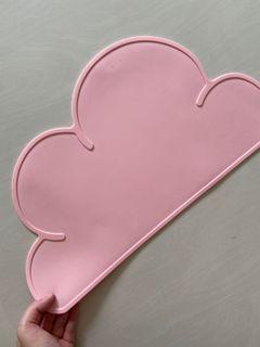 Pink cloud table mat