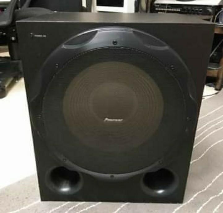 Pioneer powered sales subwoofer home